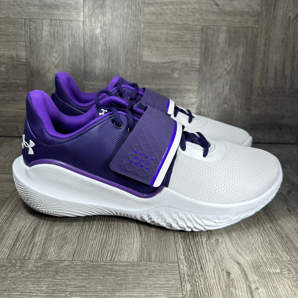 Under Armour Flow Futr X Basketball Mens 12.5 Purple White Strap NEW